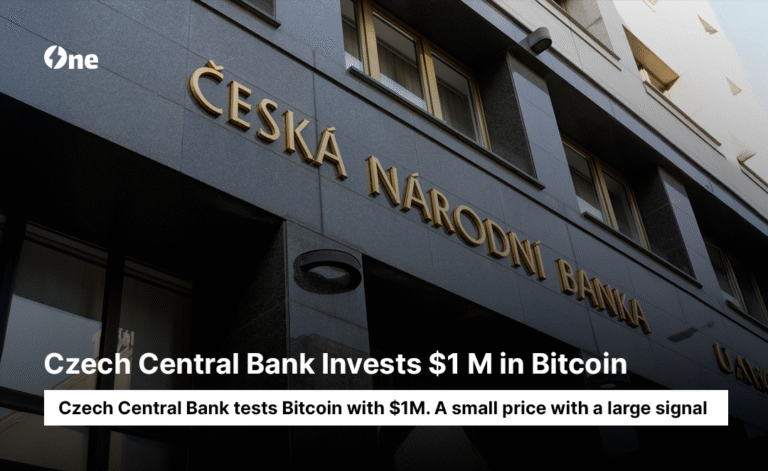 Czech Central Bank Invests $1 M in Bitcoin: A small price with a large signal