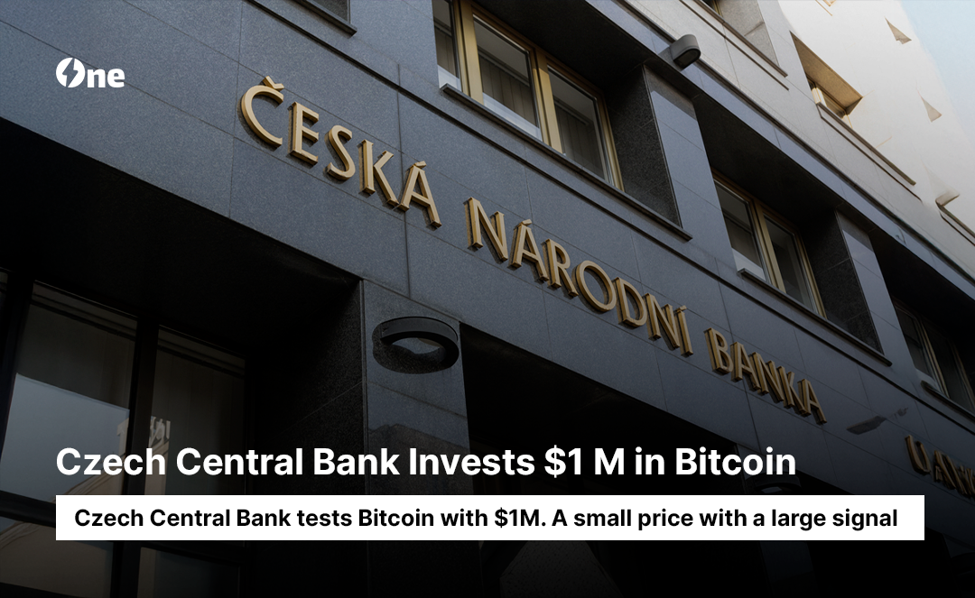 Czech Central Bank Invests $1 M in Bitcoin: A small price with a large signal